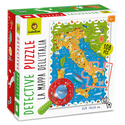 DETECTIVE PUZZLE 108 PCS LA MAPPA DELL'ITALIA